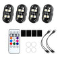 1-8pcs Wireless LED Strobe Lights Car Decor Atmosphere Light 8 Colors Rechargeable Led Lights Anti-Collision LED Warning Light