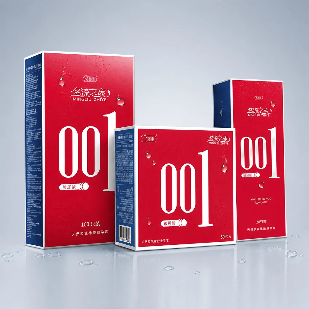 Ultra-Thin 0.01 Style Condoms for Men, Heavy Textured Intimate Lube Latex Protection, Strong Sensation Personal Care Essentials