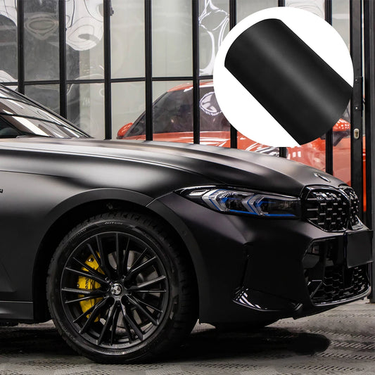 Matte Black Car Wrapping Vinyl Film Bubble Free Sticker Auto Motorcycle Body Wrapping Film Self-adhesive Vinyl Car Accessories