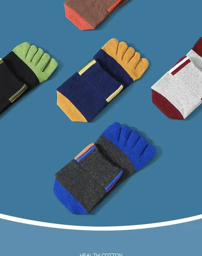 5 Pair Men's Casual Five-Toe Cotton Socks Breathable Five-Toe Sports Socks High Quality Split Toe Socks For Men