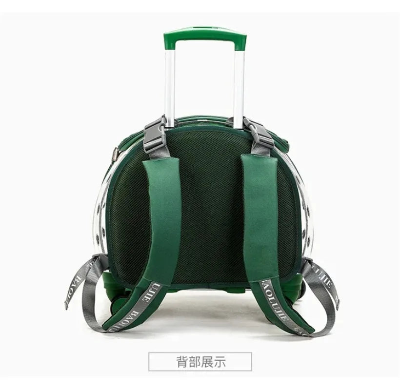 Pet Luggage, Transparent Space Capsule, Multi-purpose Backpack, Cat Bag, Large Capacity, Two Portable Small Dogs, Outdoor Bag
