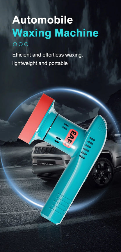 EAFC Car Polisher Handheld Wireless Polisher Car Polishing Waxing Sanding Machine Power Tool for Car Body Cleaning Waxing Repair