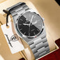 POEDAGAR Top Business Man Watch Luminous Waterproof Stainless Steel Men Wristwatch Date Week Quartz Fashion Casual Men's Watches