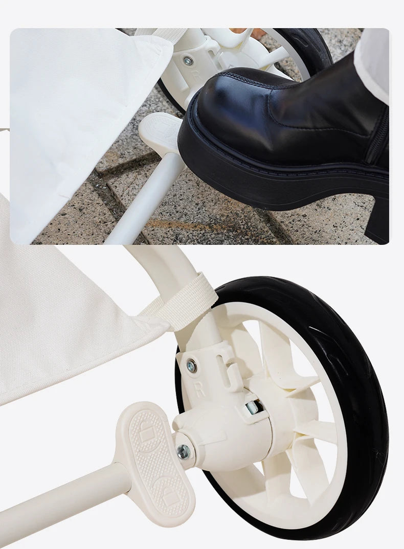 Luxury PU leather pet stroller,Car Pet Basket,lightweight Foldable Dog Travel Stroller,Portable Outdoor Cat and Dog Stroller