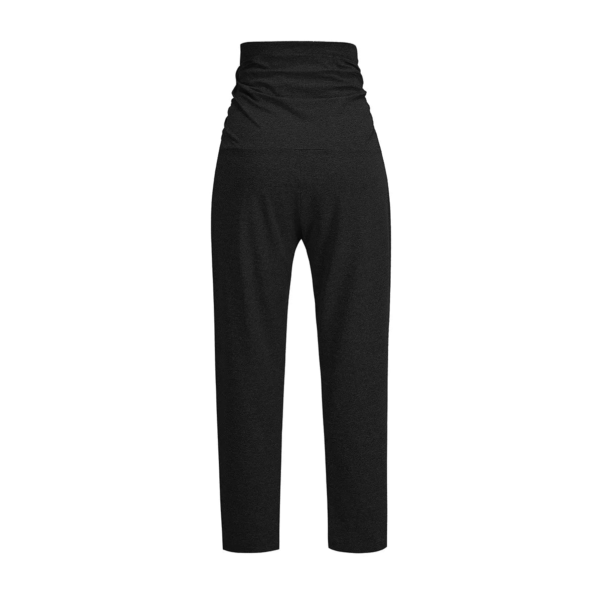 Maternity Pants Over The Belly Yoga Dress Work Pregnancy Pants Stretchy Lounge Wide Leg Trousers with Pockets