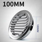 Stainless Steel Exterior Wall Air Outlet Grille Round Duct Cap Air Ventilation Cover Hole Plug 70-200mm Wall Ventilation System