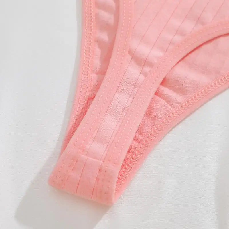 8Pcs/Set Cotton Seamless Thongs For Women Sexy Low Rise Solid Color Breathable Pantys Female Comfortable Soft G-String Underpant