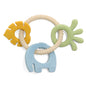 4 In One Baby Silicone Teether Ring BPA Free Rattles Bracelet Food Grade Elephant Cute Octopus Shaped Teething Ring Toys