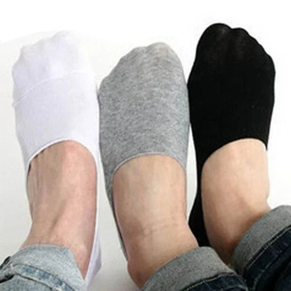 Men Boat Cotton Socks Summer Autumn Non-slip Silicone Invisible Breathable Socks Male Ankle Sock Slippers Sports Socks