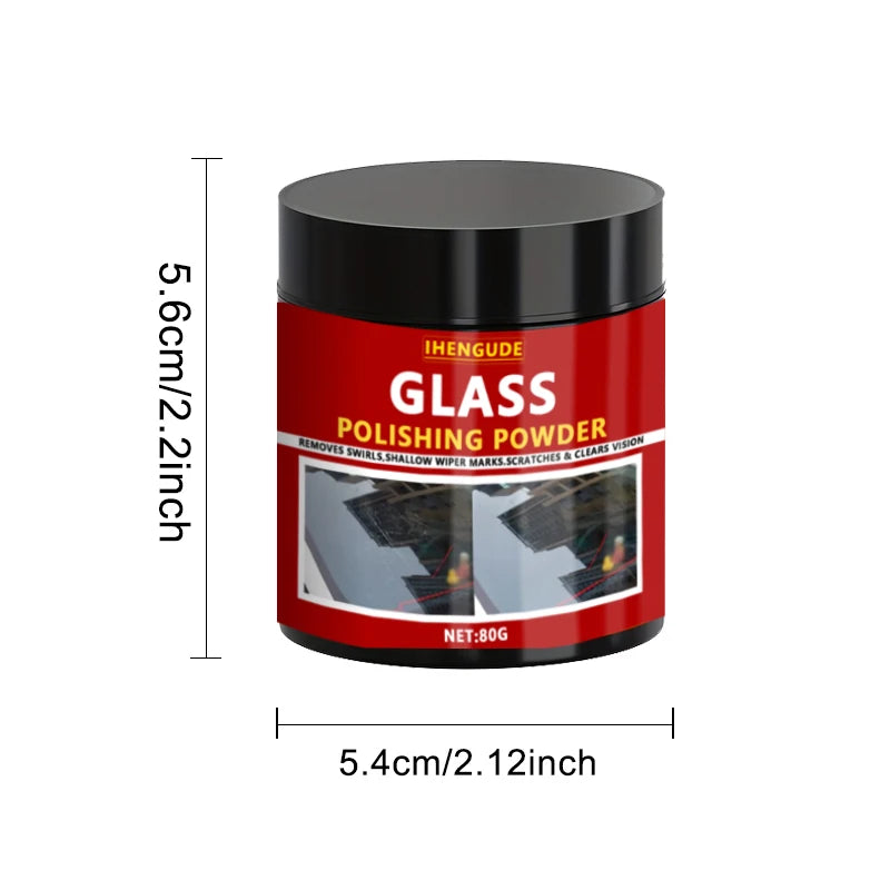 1PC 80g Glass Polishing Powder Window Windshield Scratch Remover Windscreen Repair Waxing Polish Cleaner