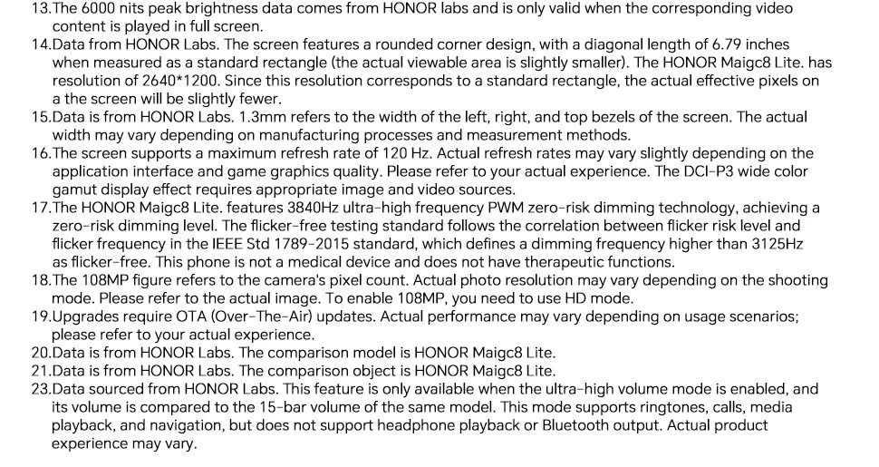 2026 New HONOR Magic8 Lite EU Version 5g Android Smartphone Mobile Phones amoed sbapdragon 6 Gen 4 7500mAh 108MP OIS AI Camera