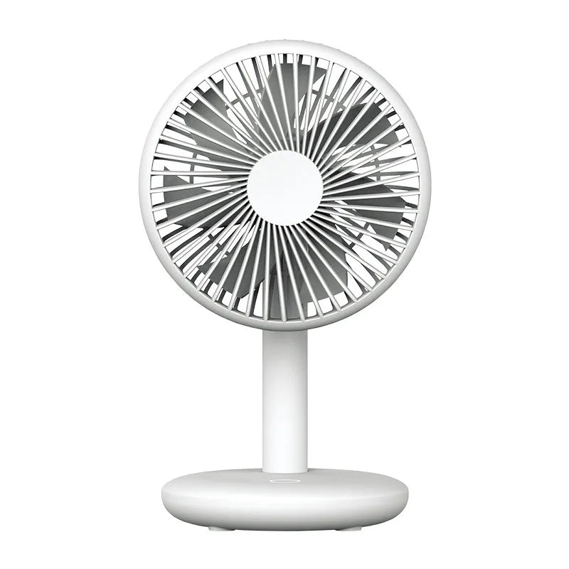 Mini USB Desktop Fan Rechargeable Air Cooling Fan 4 Speeds for Office Home Bedroom Portable Table Fans Adjustable Angle