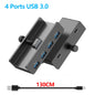 10Gbps HUB USB3.2/3.0/2.0 Splitter Adapter Universal External Multi Clip Dock For iMac Macbook Lenovo Desktop PC Accessories