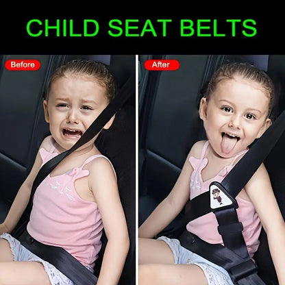 1/3/5pcs Adjuster Children Kid Car Safety Belt Universal Car Baby Safety Seat Strap Belt Buckle Seat Belt Correction Tape