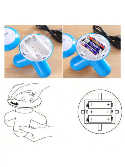 2026 Portable Mini 3D Triangular Massager, Portable Full Body Relief For Back, Legs, And Shoulders Battery（Batteries Not Includ）