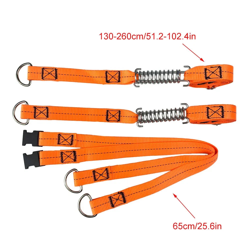 Adjustable Storm Straps Kits Orange Tensioner Awning Tie Down Caravan Motorhome Outdoor Camping Tool RV Accessories