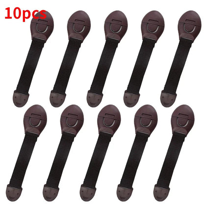 Children Safety Cabinet Locks Safe Quick and Easy Installation by Adhesive Tape Multi-Purpose Safety Locks for Cupboards Drawers