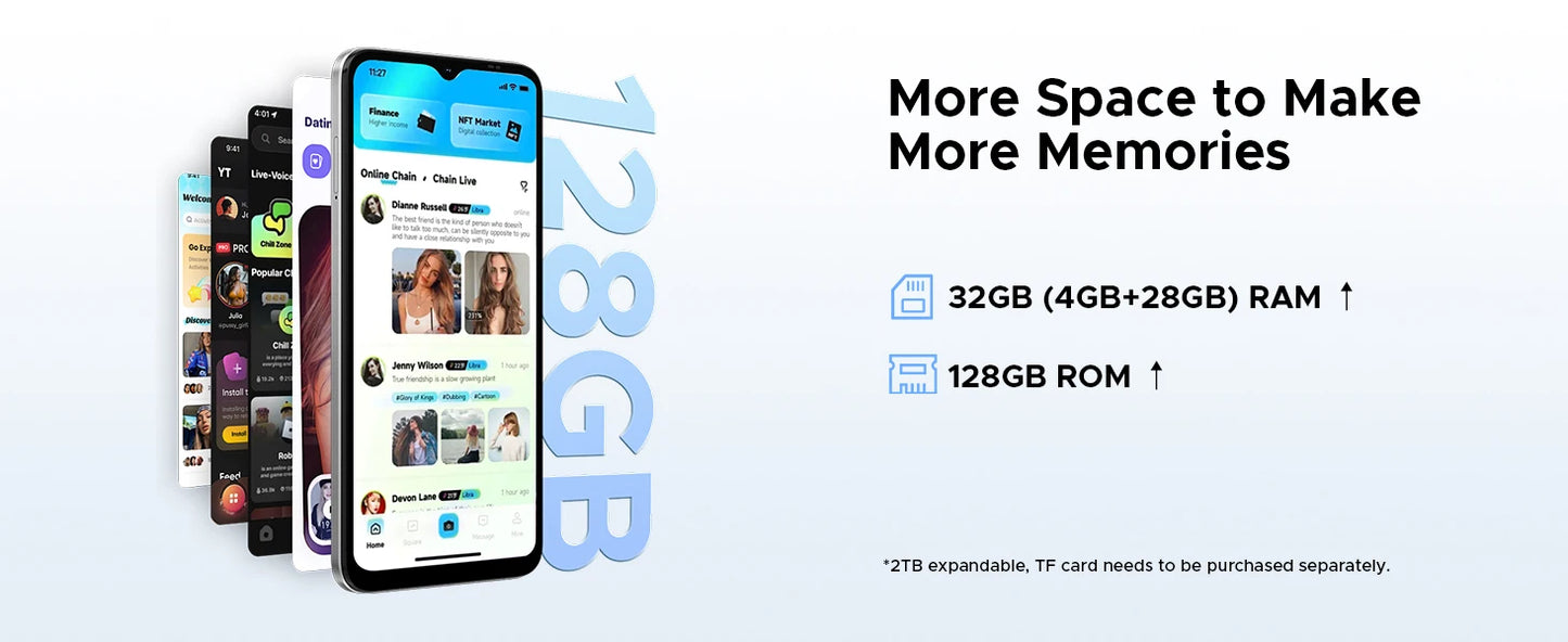 Global Version DOOGEE Note56X Pro Smartphone Android 16 Gemini AI 6.56'' Screen 6150mAh Battery Support Widevine L1 Mobile Phone