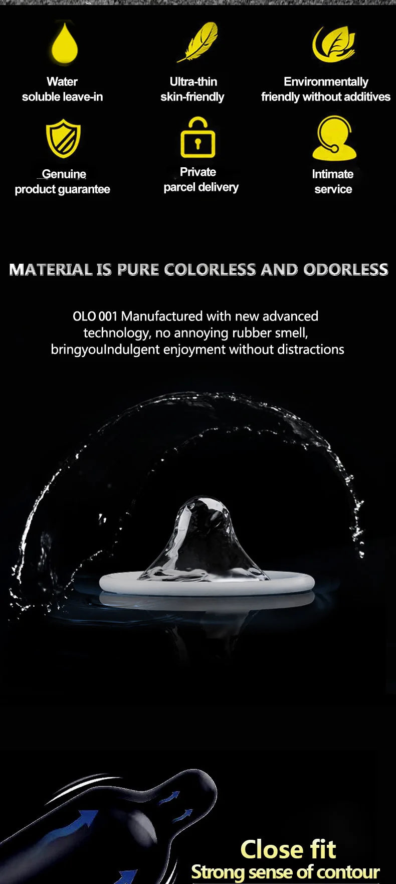 10pcs Ultra Thin Condoms Intimate Condone Super Lubricated Natural Latex Penis Sleeve Long Lasting Condom for Adult 18+ Sex Toys