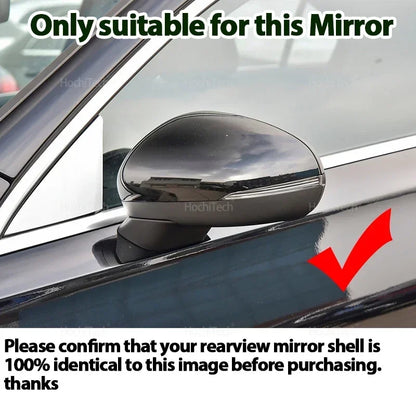 For Mercedes-Benz W177 V177 C118 X118 2018-2023 Black Carbon Fiber Car Rear View Door Wing Side Mirror Cover Caps Shell Case