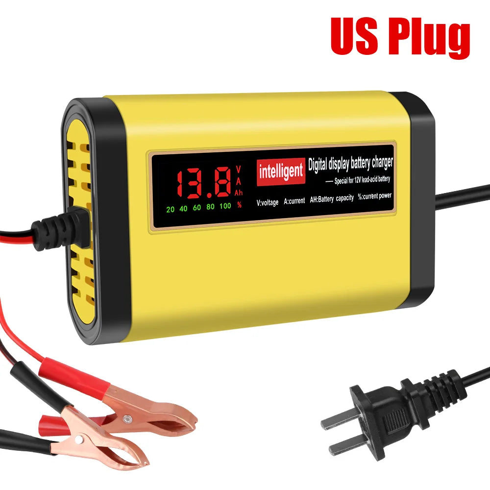 3 Stages Lead Acid AGM GEL Battery-chargers Car Battery Charger Car Accessories