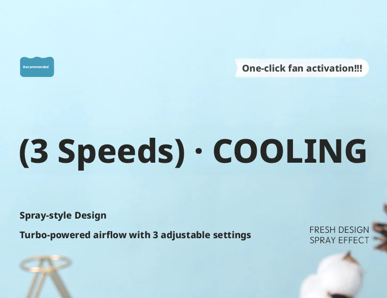 2026 Portable Handheld Spray Fan,Water Spray Mist Fan,Student Dormitory Mini Fan,Summer Supplies, Cooling Tools Outdoor Fan
