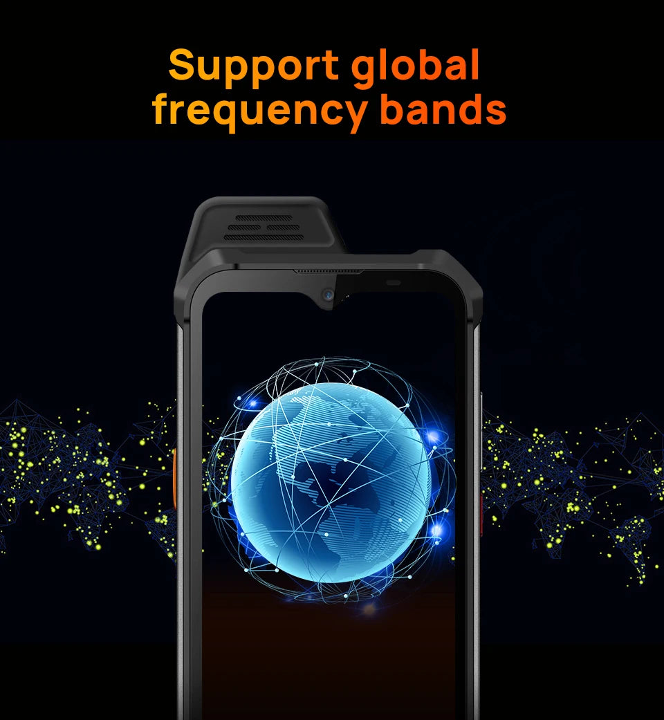 UNIWA W888 ATEX Explosion-proof IP68 Smartphone 4GB 64GB Andriod 11 6.3 Inch NFC Cellphone Walkie Talkie 4G Mobile Phone