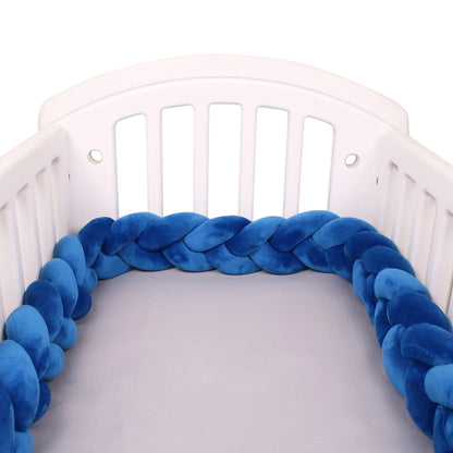 1-4M Baby Bumper Bed Braid Knot Pillow Cushion Bumper for Infant Crib Protector Cot Bumper Room Decor Crib Bedding Braid Set