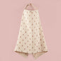 Muslin Nursing Covers for Breastfeeding, Privacy Breast Feeding Cover with Arch Neckline for Mom and Baby Nursing Apron