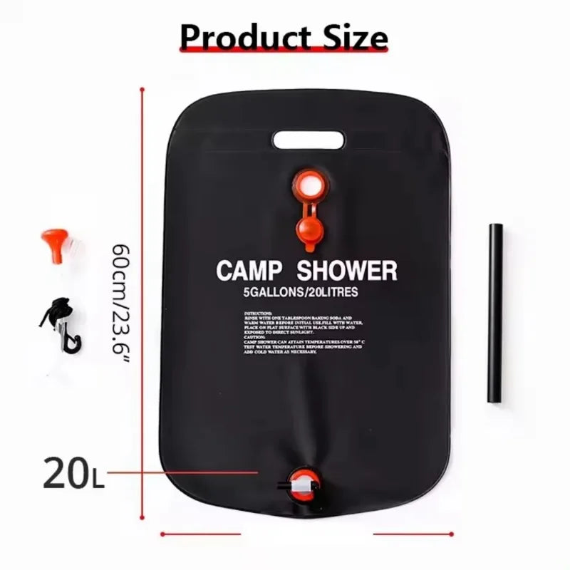 Car Camping Equipment, Shower Water Bag, Picnic Water Storage Bag, Shower Water Bag, Outdoor Camping Folding Water Bag