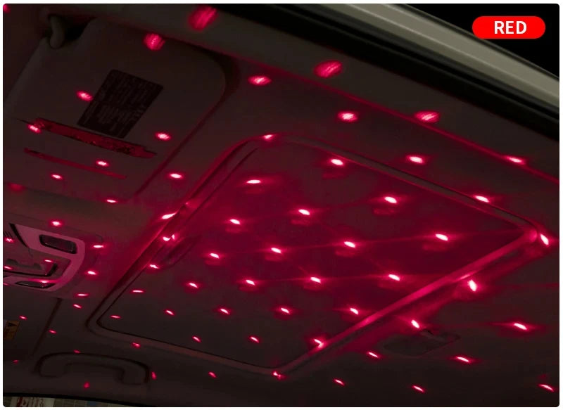 LED Starry Sky Projector Night Light Romantic USB Night Light Adjustable USB Car Lights Auto Roof Ceiling Lamp Bedroom Light