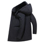 Winter New Arrived Men Thickened Down Jacket -30 Winter Warm Down Coat Jacket Men Fashion Long White Duck Hooded Down Parkas