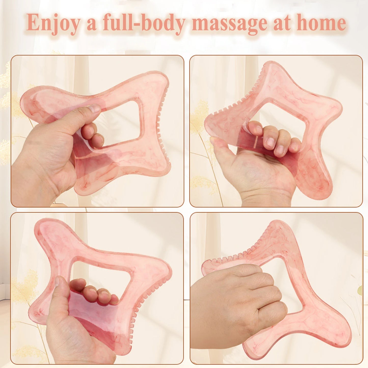 Resin Body Gua Sha Tool Large Gua Sha Body Tool Cellulite Massage Tool Lymphatic Drainage Tool for Face, Back Body Shaping Tools