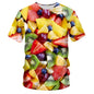 Fashionable New Fun Fresh Fruit Pattern Printed Men's T-shirt Summer Popular Harajuku Personalized Round Neck Comfortable Short