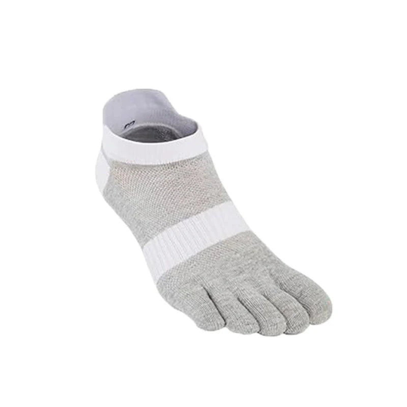 Large Plus Size Toe Socks Sport Mans Mesh Breathable Compression Sweat-Absorbing Fitness Elastic Five Finger Ankle Socks Student