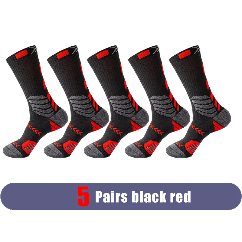 Elite Sport Cycling Basketball Socks Compression Running Man Black Trend Breathable Long Hiking Damping Athletic Professional