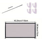 Retractable Baby Fence Barrier Foldable Baby Safety Gate With 4 Hooks Nylon Mesh Portable Protection Door Pet Isolation Net