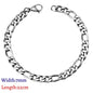 LUXUKISSKIDS Stainless Steel Couple Men/Woman Bracelets Fashion Curb Cuban Link Chains On Hand Rock Bracelet Wrist Jewelry Gifts