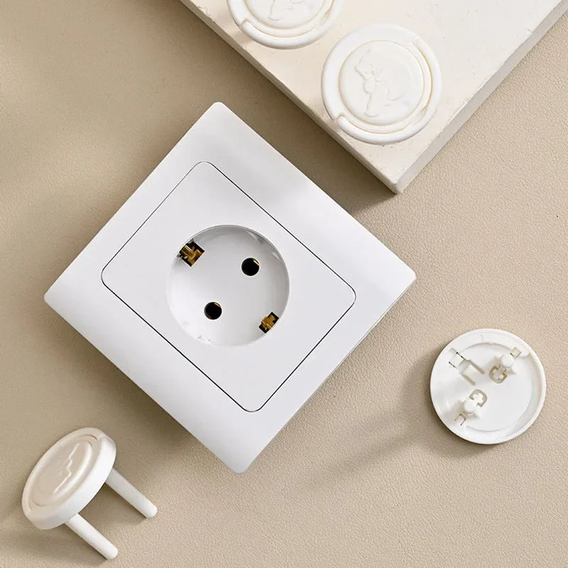 10pcs Baby Safety Socket Covers Electrical Outlet Protectors Cover Anti-electric Shock Socket Cover Child Safe Protection