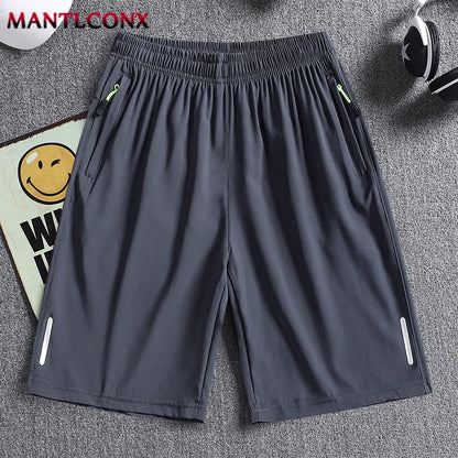Men's Sports Shorts Elastic Workout Jogging Bottom Casual Gym Fitness Summer Short Pants Men Short Quick Dry Training Running XL