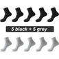 10Pairs Bamboo Fiber Socks Men Casual Business Anti-Bacterial Comfortable Breatheable High Quality Sock Male Plus Size EU38-46