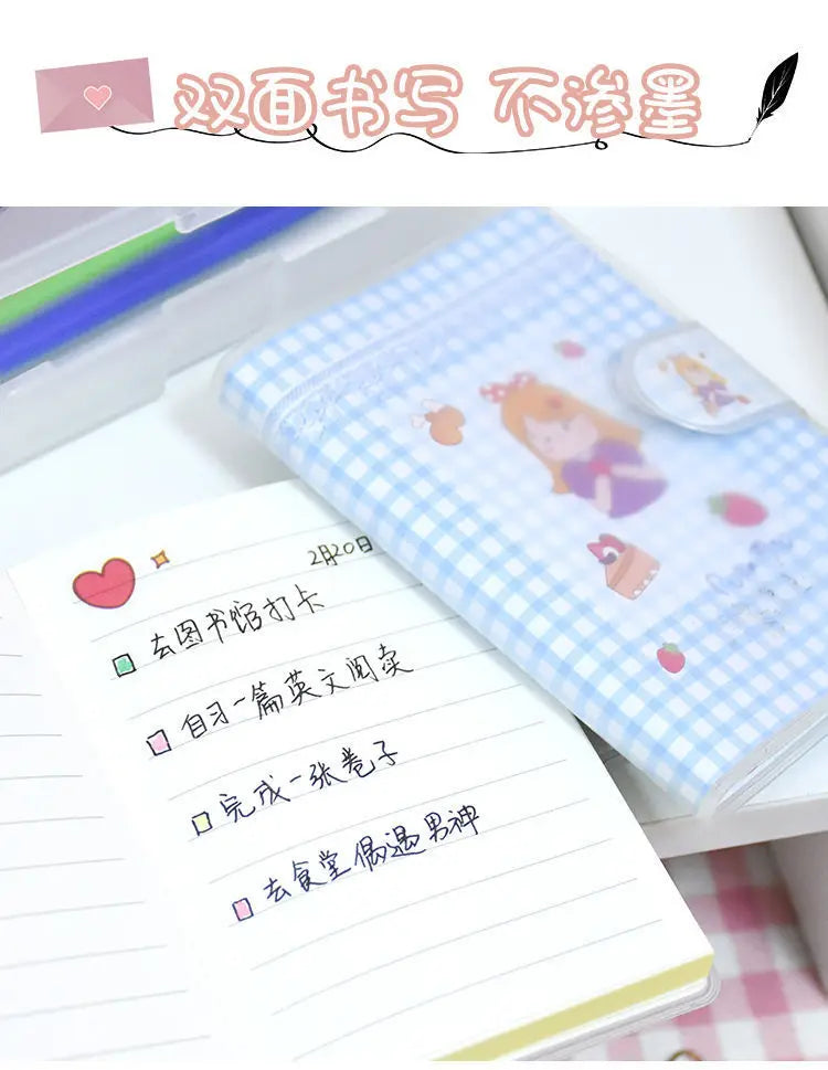 Kawaii Mini Portable Notebook Small Notepad For Daily Notes School Office Stationery Convenient To Carry Cute