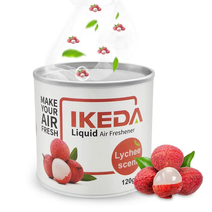 IKEDA 120g Green Apple Scent Liquid Air Freshener, Long Lasting Fruity Fragrance, Powerful Odor Eliminator for Car Home Office,