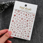 Winter Christmas Atmosphere Nail Stickers Snowman Snowflake Wapiti Self-adhesive High Quality Cute Nail Stickers Nail Art Deco