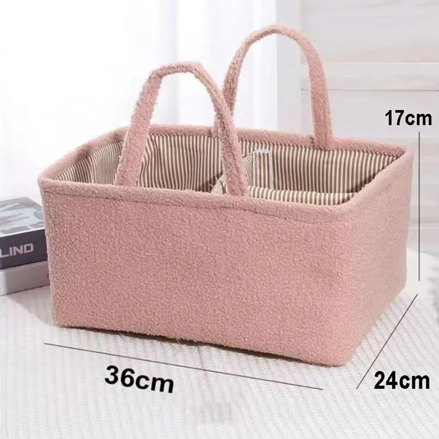 Travel Portable Mommy Bag Diaper Bag Feeding Bottle Storage Handbag Multifunctional Baby Products Organizer Basket
