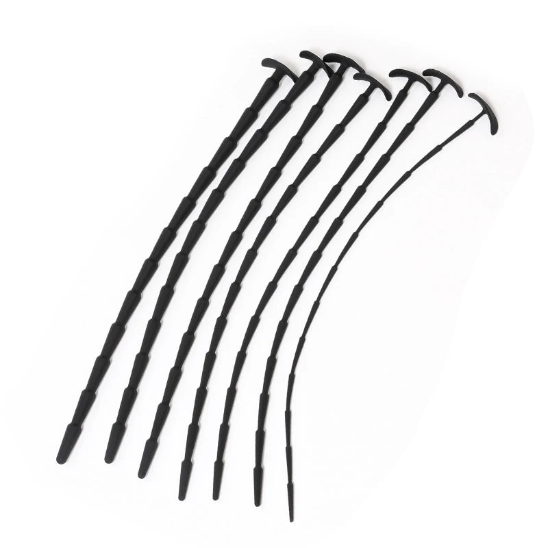 Male Long Urethral Plug Multi Purpose Urethral Tube Silicone Stepwise Horse Eye Urethral Rod Urethral Stimulate Expander Sex Toy