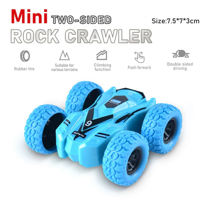 Fun Pull Back Car Double-Side Vehicle Inertia Safety and Fall Resistance Shatter-Proof Model for Kids Boys Children's Toys Car