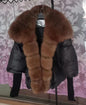 2024 Winter Women Warm Coat Oversized Real Fox Fur Collar Thick Luxury Outerwear New Fashion 90% Goose Down Jacket