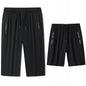 Men Casual Shorts Sweatpants Plus Size 3/4 Pants Quater Pants 110-175kg 1XL-7XL Loose Elastic Sport Pants Big Size Men Clothing