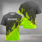 Men's outdoor hiking T-shirt 3D printed design rock climbing cross-country running Drifit camping clothes fashionable